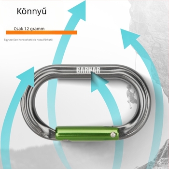Barhar O-típusú karabiner, Quick-Hook, alumínium