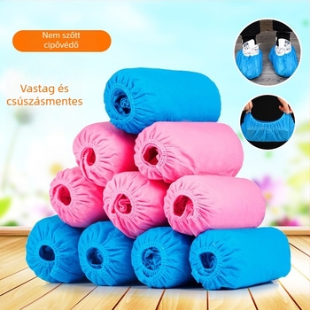 Egyszer használatos nemszőtt cipővédők, vastagított, kopásálló, beltéri vízálló és porálló, univerzális illeszkedés, vastagság 21g/29g