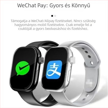 Okosóra Bluetooth és NFC fizetésekhez, Bluetooth hívások, egészségügyi monitorozás; 2,10 hüvelykes TFT kijelző, titán ötvözetből készült tokrész, vízálló, akkumulátor üzemideje legfeljebb 7 nap