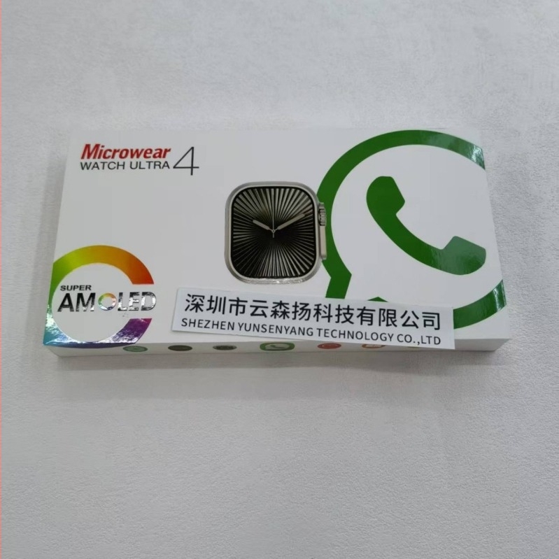 Microwear ultra4 plus okosóra AMOLED kijelzővel, 4G kapcsolattal, NFC és Bluetooth hívások