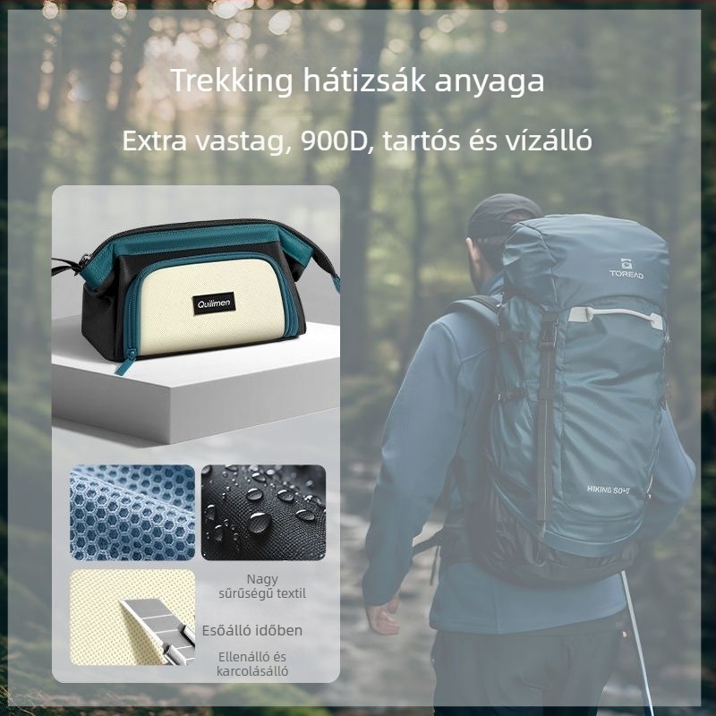 Nagy nyílású tolltartó közép- és gimnáziumi diákoknak, egyedi stílus, letisztult dizájn, nagy kapacitású írószerek tárolására