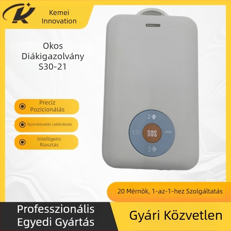 Campuszhoz tervezett GPS okos mellény – diák azonosító kártya SOS riasztással és Beidou követéssel