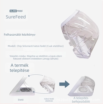 Surefeed chip-azonosítós etető hátsó fedél (Termékkód: Mmbowl; Kivehető; Kutyák és macskák számára; Tömeg: 1000 g)