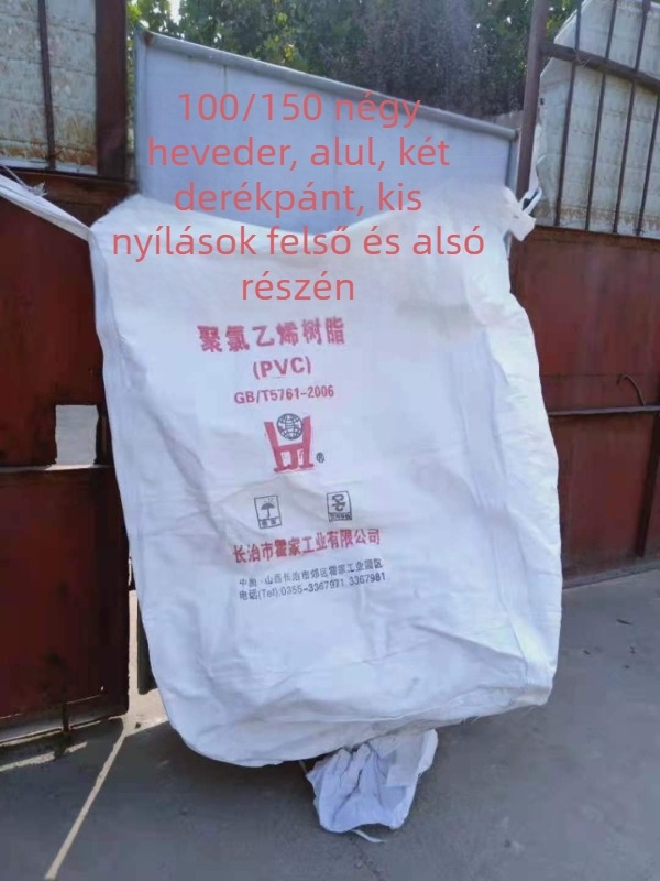 PP szövött tonbag, teherbírás 1000 kg, testreszabható feldolgozás, konténeres csomagolásra, műtrágya és kémiai csomagolás számára