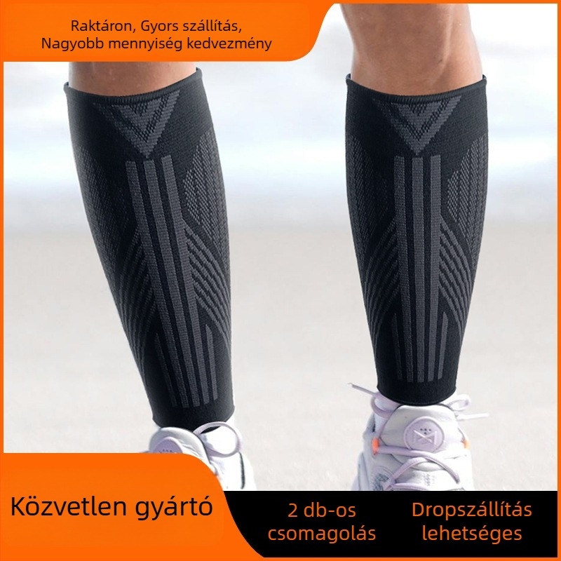Uniszex vádlikompressziós zoknik futáshoz és maratonokra, védőelemek kosárlabdához és futballhoz, melegítés