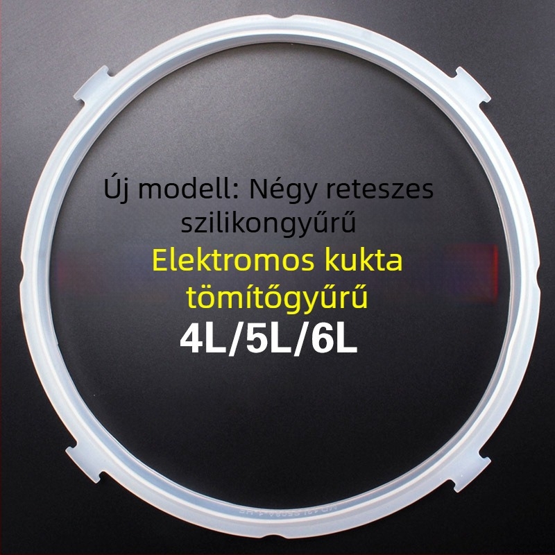 Midea elektromos nyomásfőzőhöz szilikon tömítőgyűrű, 3–6 literes modellek