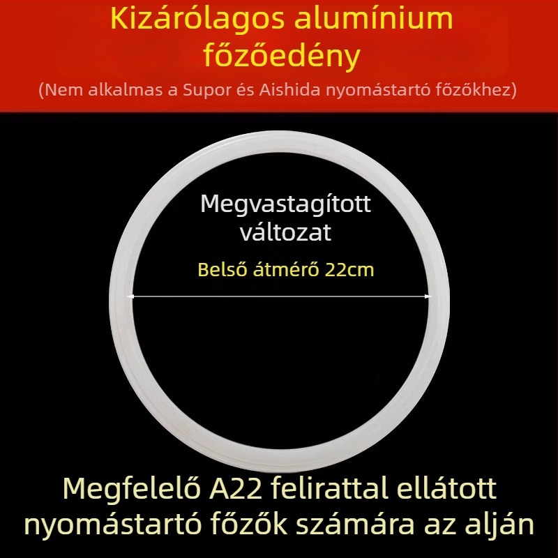 Nyomásos fazék tömítőgyűrű, gumigyűrű, alumíniumötvözet, univerzális kiegészítő
