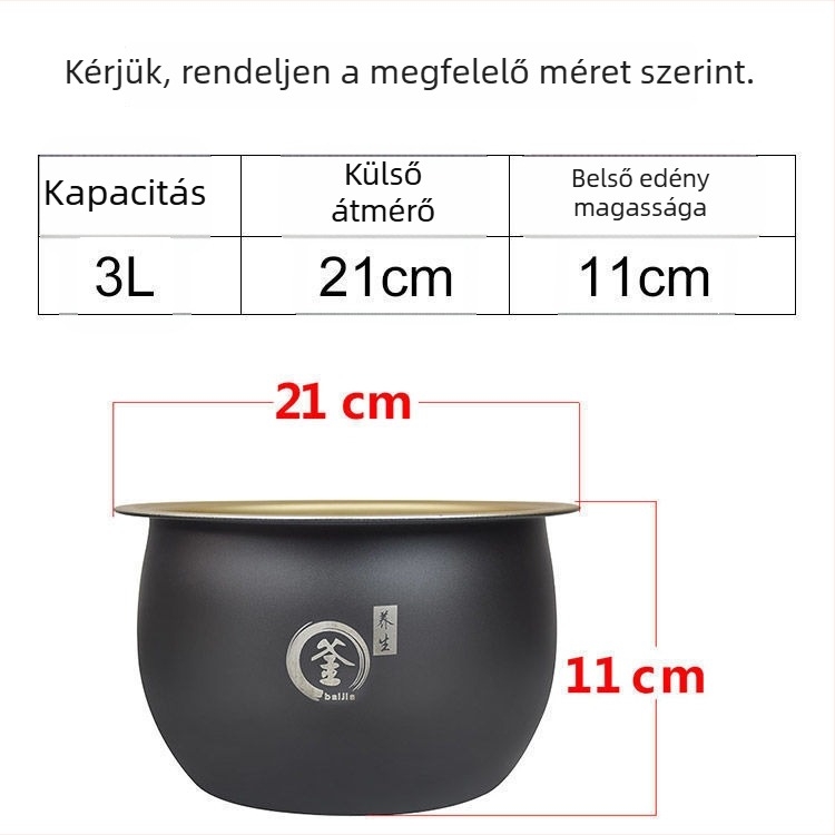 Multifunkcionális rizsfőző belső liner kiegészítők – Ball Pot, szójatej, keverés és őrlés kiegészítők, kompatibilis a Changhong Smart Rice Cookerrel