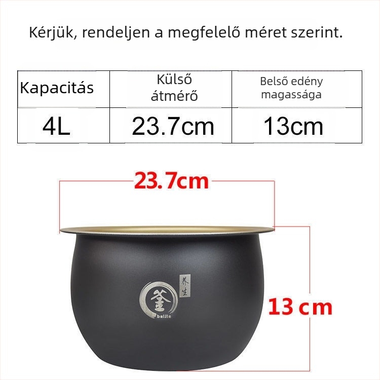 Multifunkcionális rizsfőző belső liner kiegészítők – Ball Pot, szójatej, keverés és őrlés kiegészítők, kompatibilis a Changhong Smart Rice Cookerrel