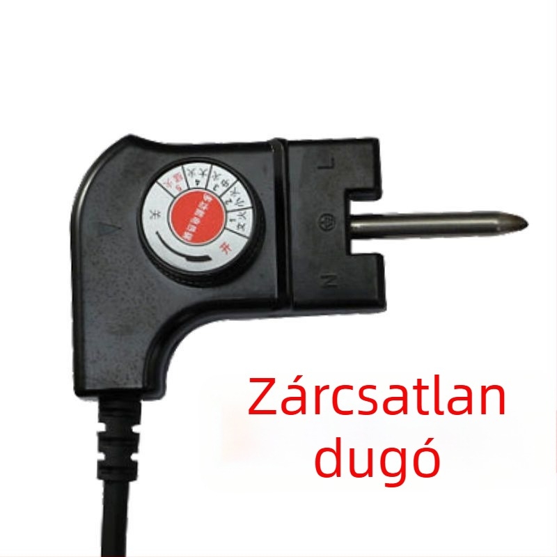 Koreai stílusú hőmérséklet-szabályozó kapcsoló és tápkábel elektromos forróedényekhez, grillhez, serpenyőkhöz és palacsintás serpenyőkhöz – többfunkciós kiegészítő (Model 1)