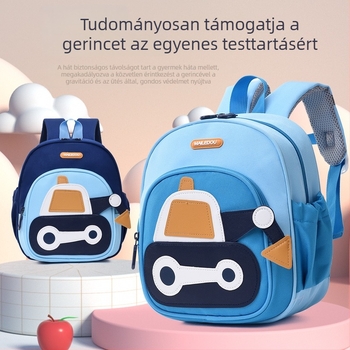 Gyermek hátizsák autó mintával — ultra könnyű, gerinckímélő, terheléscsökkentés, vállpántok légpárnás