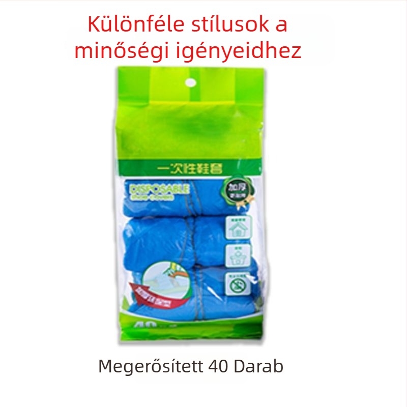 Egyszer használatos cipővédő, vastított kivitel, csúszásmentes, vízálló, kopásálló, beltéri használatra