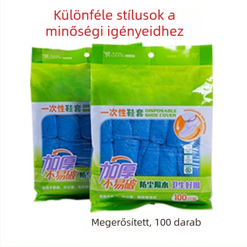 Egyszer használatos cipővédő, vastított kivitel, csúszásmentes, vízálló, kopásálló, beltéri használatra