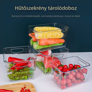 Fiókos hűtőtároló doboz a konyhába – gyümölcsök, zöldségek és italok tárolására
