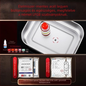 316L rozsdamentes acélból készült ételtároló, téglalap alakú, 500 ml, mikrohullámú sütő kompatibilis, fagyasztó funkció