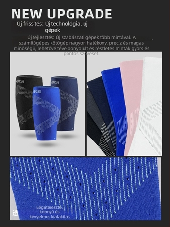 Vádlivédő mandzsetta, kompressziós, légáteresztő, csúszásmentes (Nylon; vádli; foci, futás, hegymászás)
