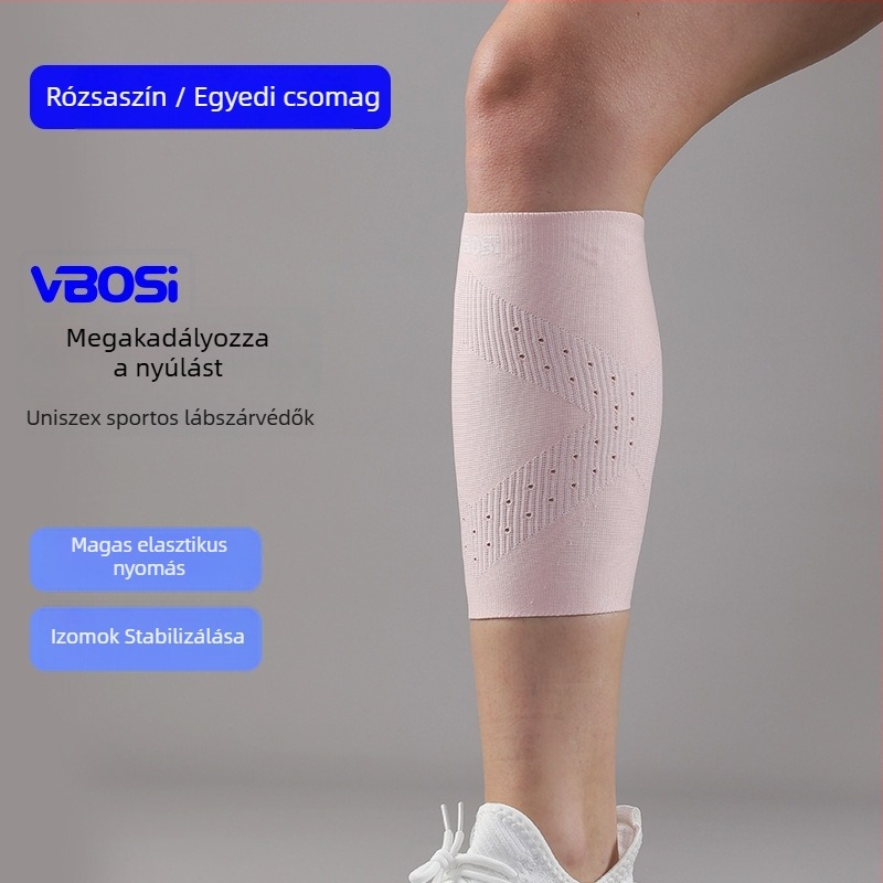 Vádlivédő mandzsetta, kompressziós, légáteresztő, csúszásmentes (Nylon; vádli; foci, futás, hegymászás)