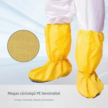 Védő cipővédők, sav- és lúgálló, vízálló, kémiailag ellenálló, PP+PE anyag, petrochemiai ipar számára