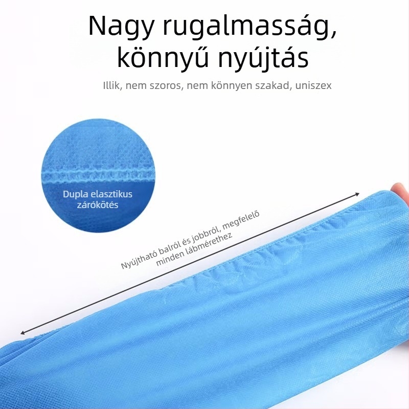 Huihong orvosi védőcipőfedők, anyag: nonwoven sms, súly: 4 g darabonként, orvosi intézményekben dolgozó személyzet számára