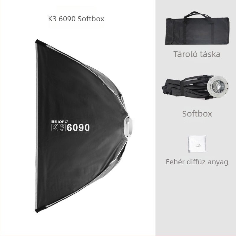 Kültéri élő fotózáshoz Softbox, Modell 6090 30120, Anyag: alumínium ötvözet, Teherbírás 2–5 kg