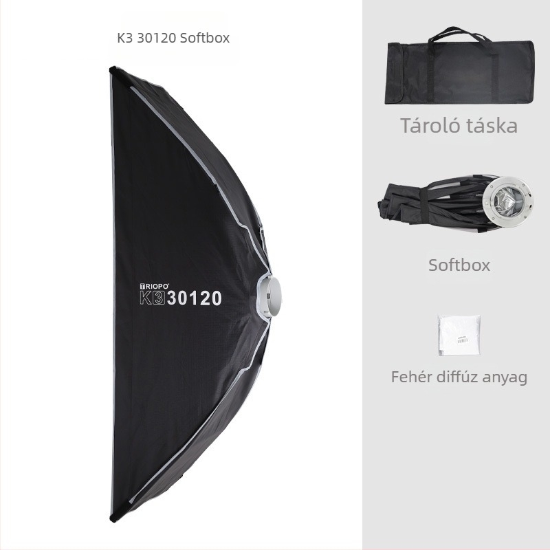 Kültéri élő fotózáshoz Softbox, Modell 6090 30120, Anyag: alumínium ötvözet, Teherbírás 2–5 kg