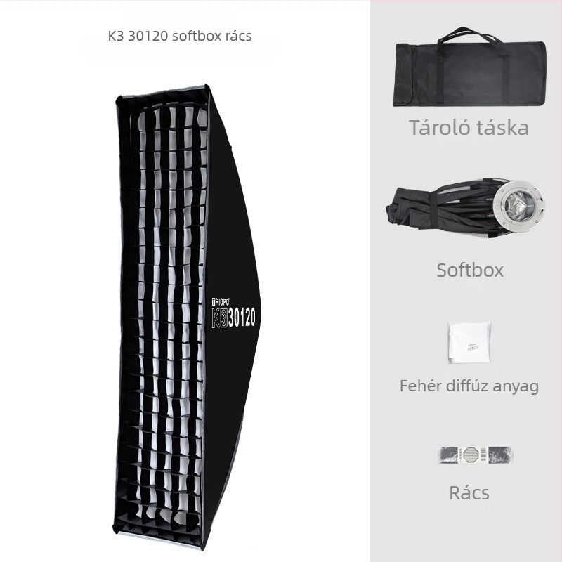 Kültéri élő fotózáshoz Softbox, Modell 6090 30120, Anyag: alumínium ötvözet, Teherbírás 2–5 kg