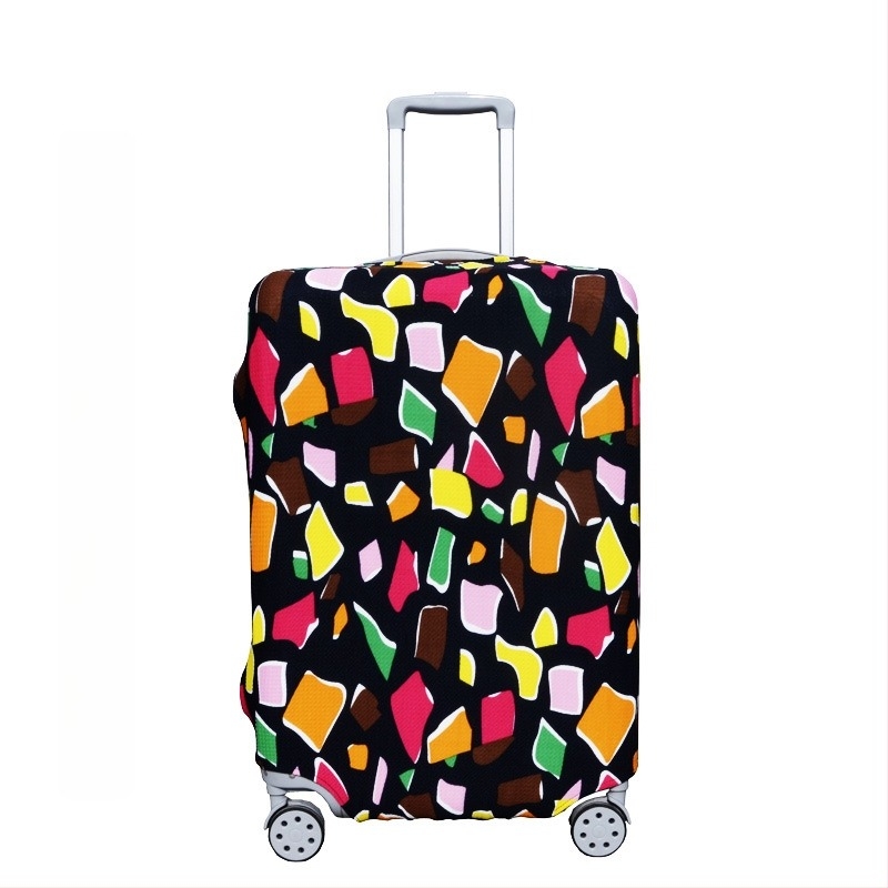 Poggyászvédő huzat elasztikus szív mintával – poliészter, ODBIC márka, licencelhető magáncímke, poggyász kiegészítők