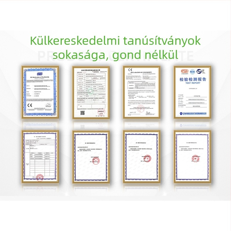 Egyszer használatos kapucnis teljes védőruha lábfej-takaróval, vízálló és porálló, SF lélegző membránból készült nemszövött anyagból, 130 g