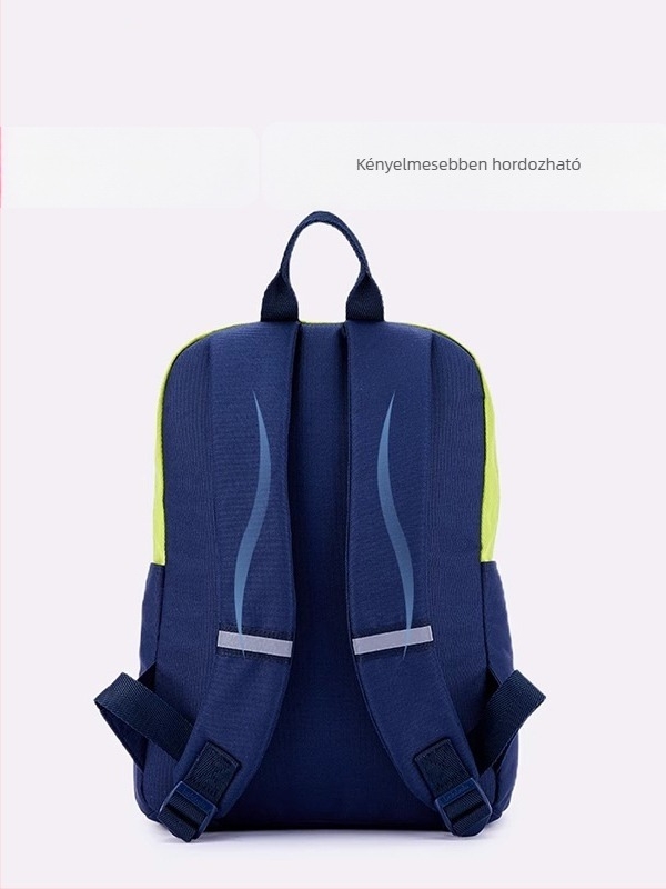 Uniszex iskolai hátizsák kirándulásokhoz, nagy kapacitású, nylon anyagból, lélegző és vízálló, vállpántok légpárnás párnával