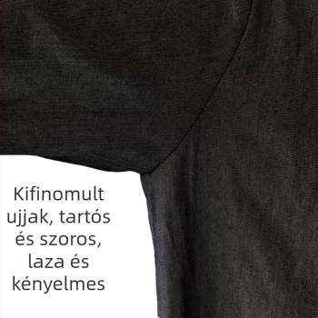 Denim hosszú ujjú védőköpeny, bő szabású munkaruha tároláshoz és tenyésztéshez, porálló