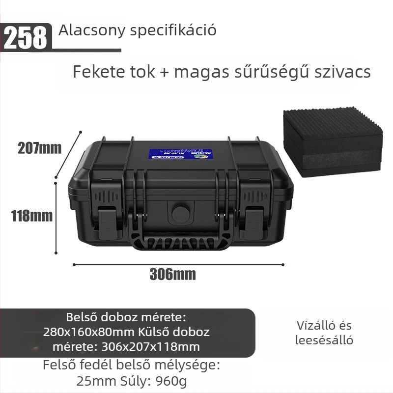Műanyag szerszámtartó doboz – nedvességálló, vízálló, porálló, eszközök tárolására