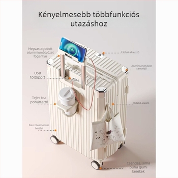 Többfunkciós poggyász cipzárral, ABS+PC anyag, 2,6 kg, Travel rider márka