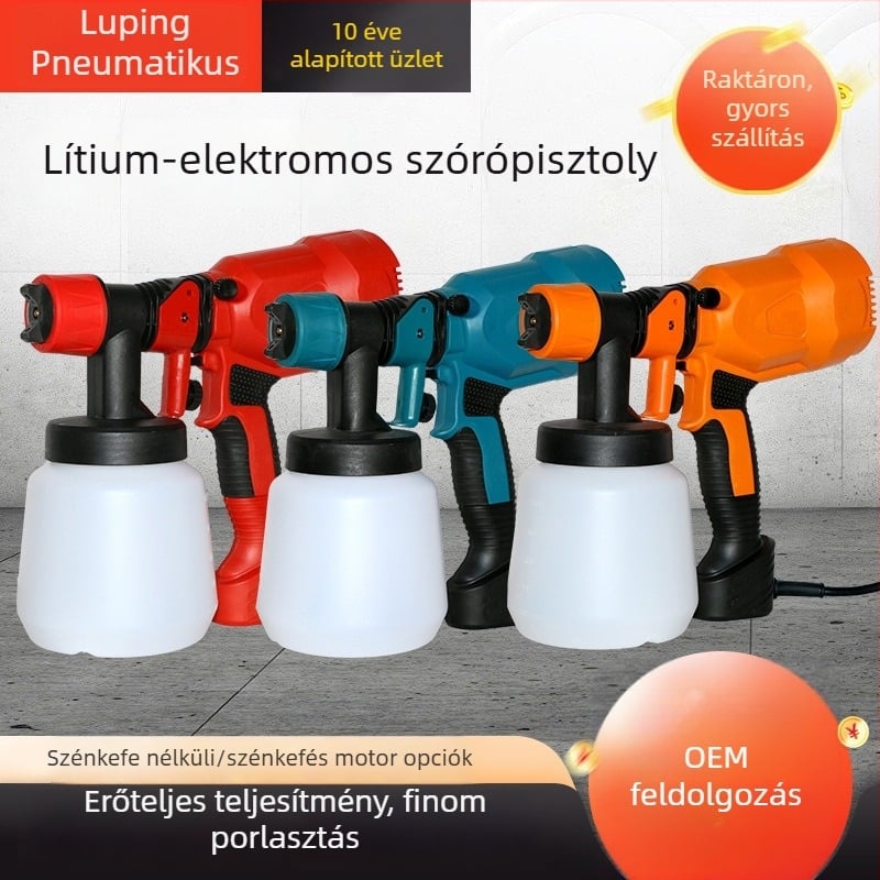 Zorro hordozható elektromos festékszóró, nagy teljesítményű, otthoni latex festék permetezéséhez