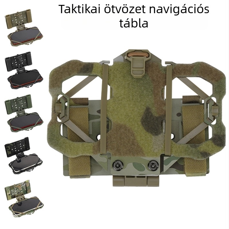 Kydex taktikai összecsukható telefon-tartó ötvözet alapú, MOLLE rendszerrel kültéri használatra