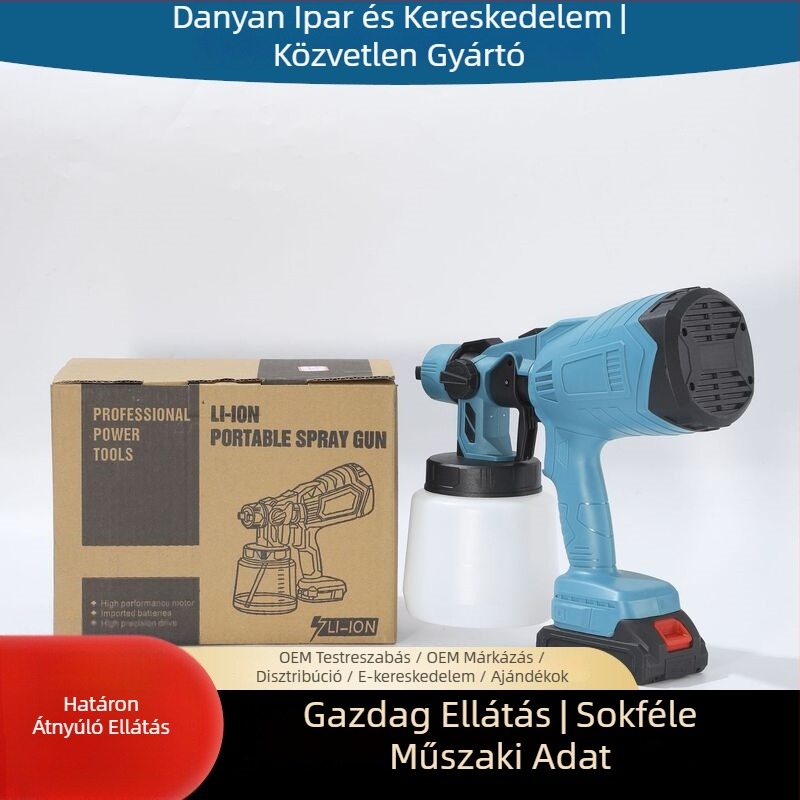 Kompakt vezeték nélküli permetező pisztoly, műanyag test, Dan yan márka, Dy-1255 modell, Spray gun sorozat