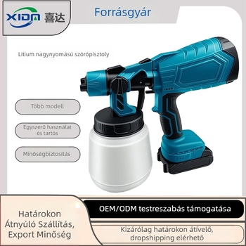 Happy vezeték nélküli latex festékszóró, 21V Li-ion akkumulátorral – mindent egyben
