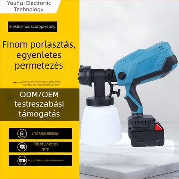 Magas atomizációjú elektromos festékszóró latex festékhez – kompakt lítium-akkumulátoros permetezőgép