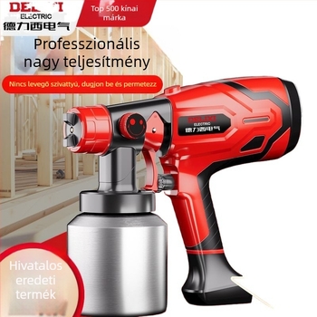 Elektromos permetezőpisztoly magas atomizációval — hordozható latex- és fa festékekhez, bútorokhoz