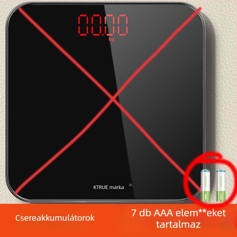 Bluetooth-kapcsolatú testsúly- és testzsírmérő skála, USB-C töltőporttal, nagy pontosságú, otthoni használatra
