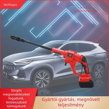 Elektromos nagynyomású autómosó pisztoly, fej műanyag+fém, kezelőnyél nylon+gumi (37,5 bar, permetezési távolság 7,8 m)