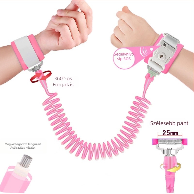 Gyermekbiztonsági póráz karkötő, anti-lost, utazáshoz, Márka: Unique, Anyag: Other, Importált: Nem, Kor: Más