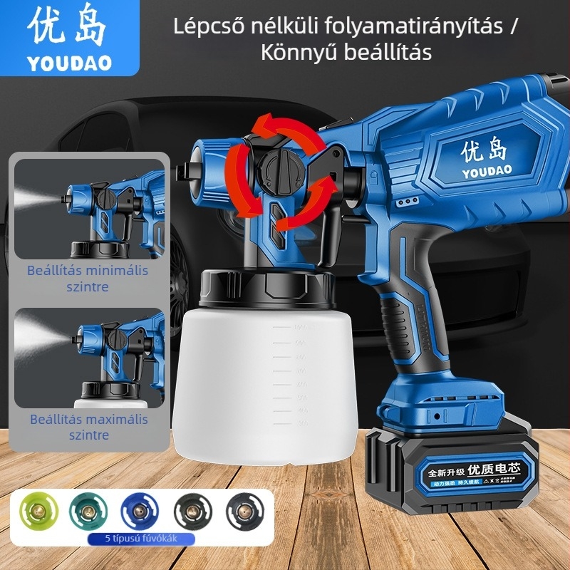 Elektromos szórópisztoly - magas nyomású fertőtlenítés, hordozható latex festék permetező