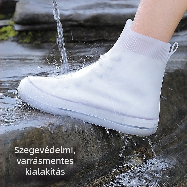 Esővédő cipőfedők férfiaknak és nőknek, csúszásmentes és vízálló, vastagított és kopásálló, TPE-anyagú, uniszex