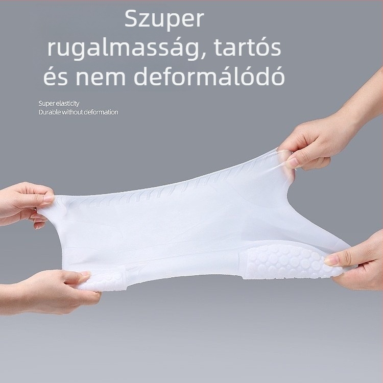 Esővédő cipőfedők férfiaknak és nőknek, csúszásmentes és vízálló, vastagított és kopásálló, TPE-anyagú, uniszex