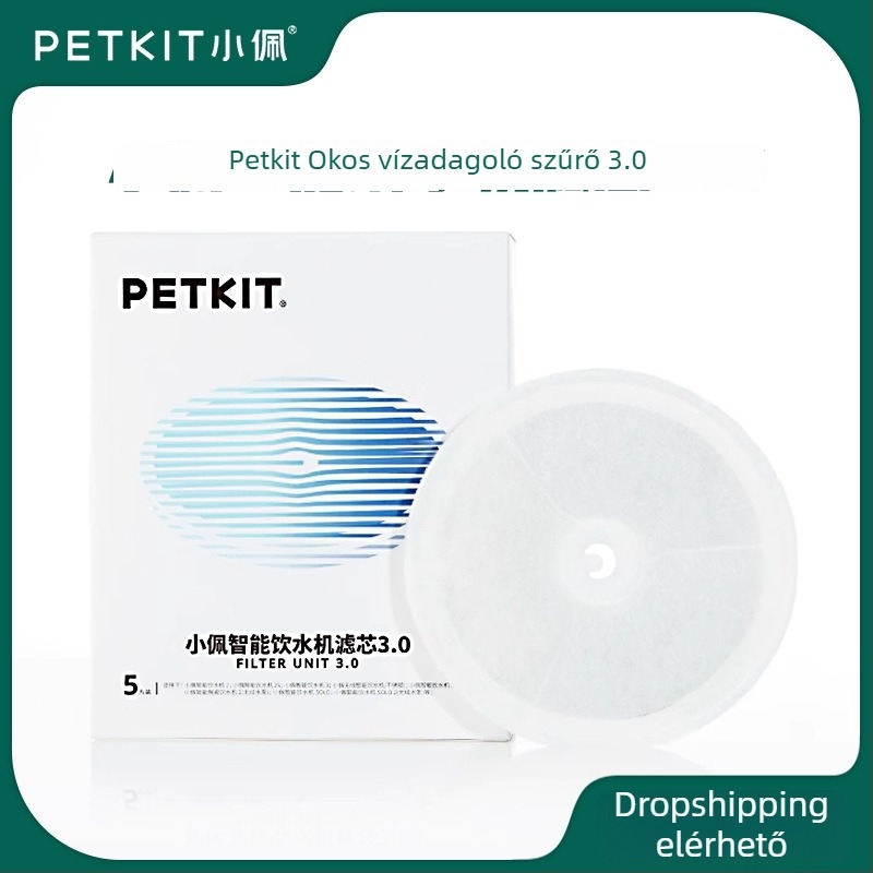 Xiao Pei vízadagoló szűrőelem - továbbfejlesztett változat macskáknak és kutyáknak (2. és 3. generáció), rögzített telepítés, 300 g