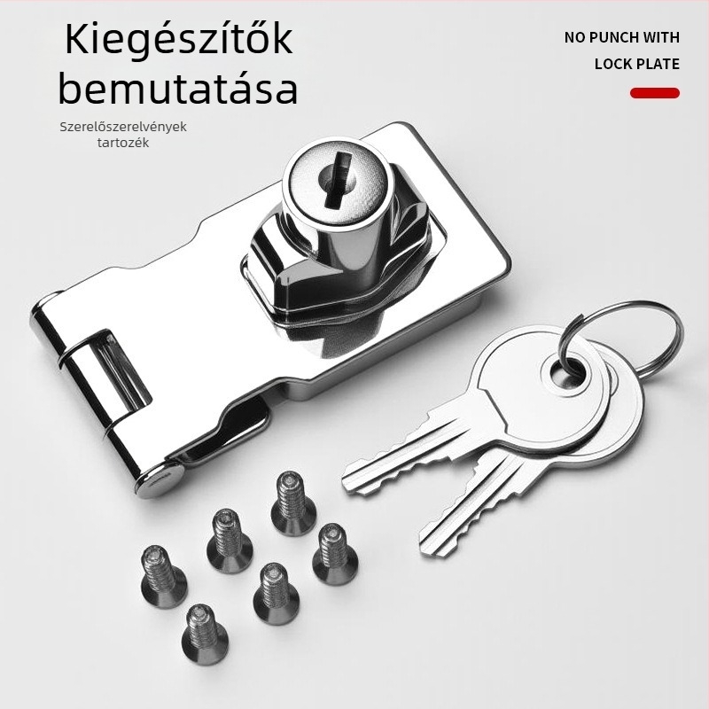 Zárólemez szekrényekhez és fiókokhoz - Anyag: hidegen hengerelt acél + cinkötvözet - Modell: Zárólemez ajtócsat - Alkalmazás: szekrények, fiókok, hűtők, fagyasztók - Stílus: modern minimalistikus - Márka: Gu Rui