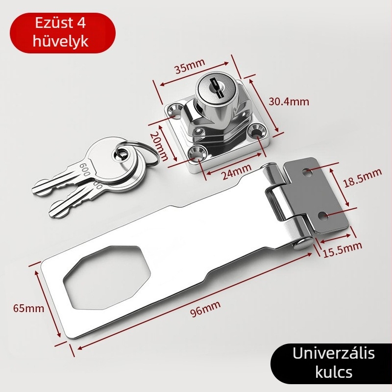 Zárólemez szekrényekhez és fiókokhoz - Anyag: hidegen hengerelt acél + cinkötvözet - Modell: Zárólemez ajtócsat - Alkalmazás: szekrények, fiókok, hűtők, fagyasztók - Stílus: modern minimalistikus - Márka: Gu Rui