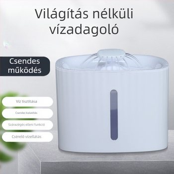 Háziállatok számára vízforrás szűrővel és intelligens etetővel