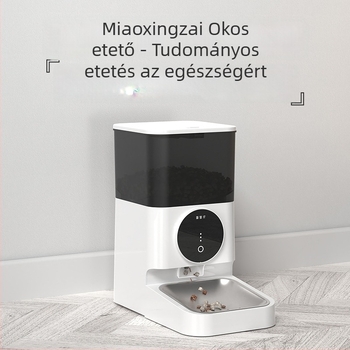 Meow Star automata etető készülék alkalmazásvezérléssel, távoli etetéssel, 4 L kapacitás