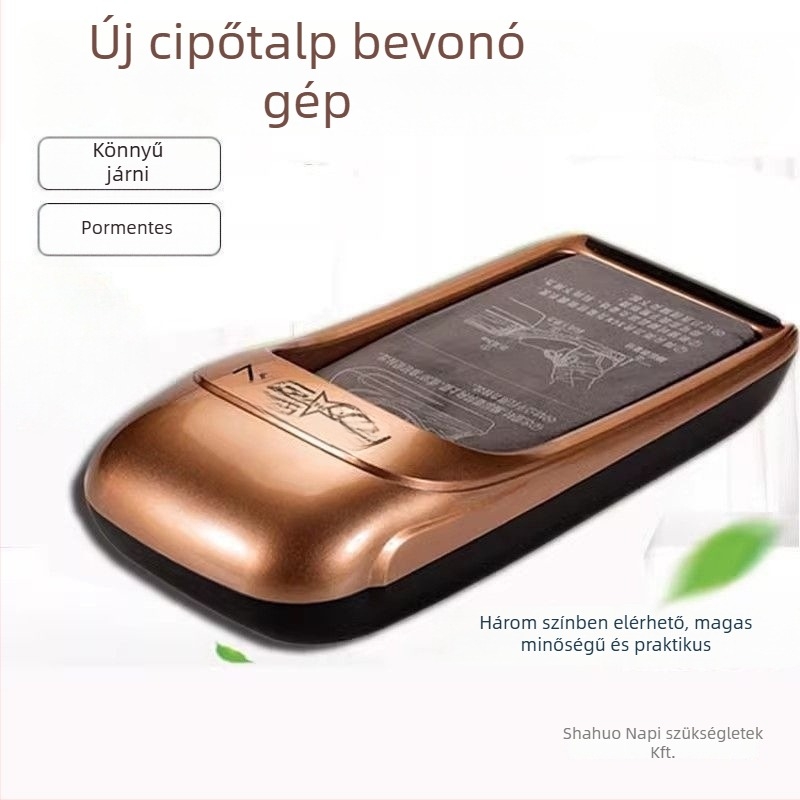 Teljesen automata cipővédő gép, vízálló, műanyag kialakítás, biológiailag lebomló anyag